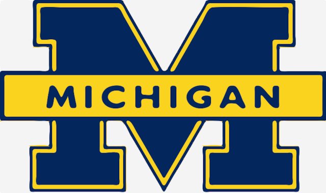 Stencil of University of Michigan