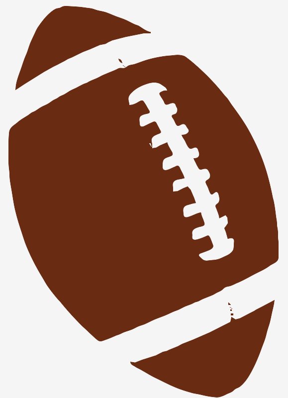 Stencil of Football