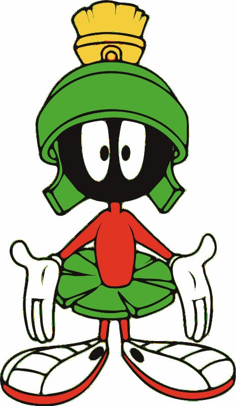 Stencil of Looney Toons Martian