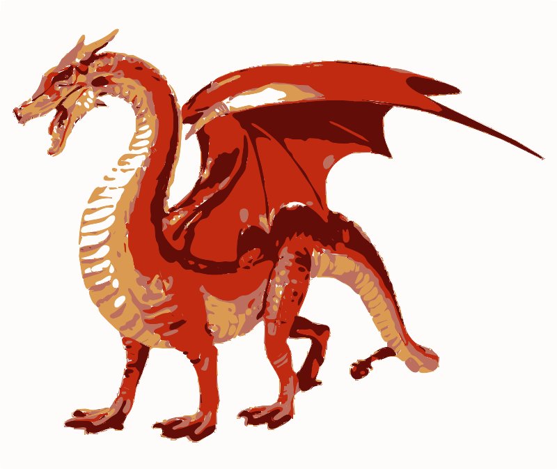 Stencil of Dragon